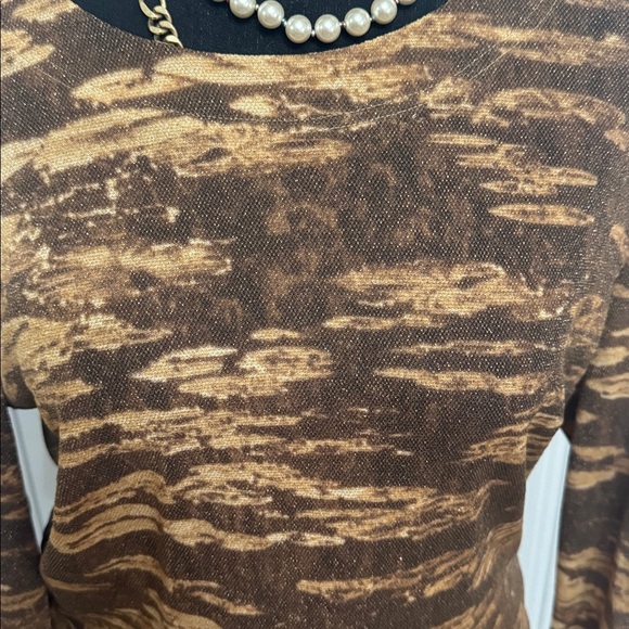 Escada Brown and Tan Knit Top - Picture 4 of 7